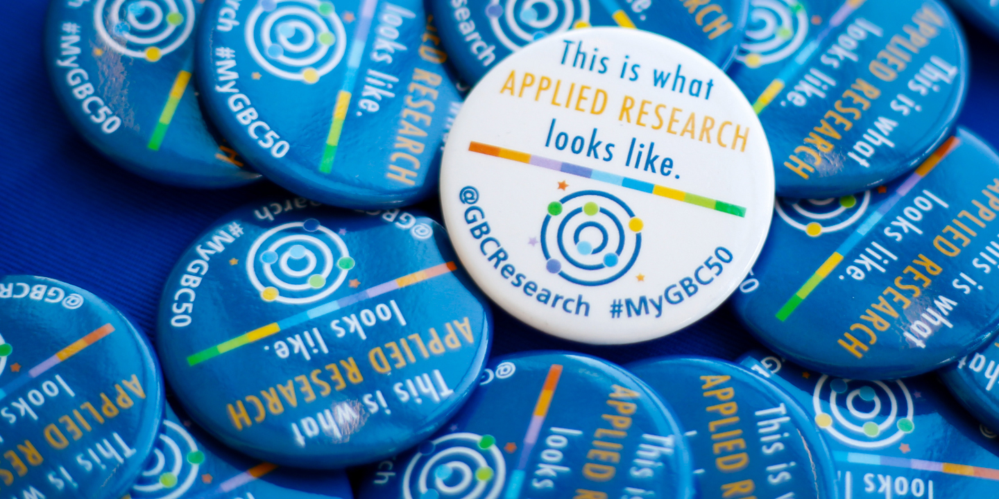 Applied Research Buttons #MyGBC50