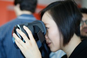 Juan Jiang and VR Goggles